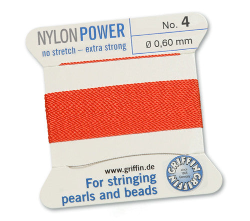 Nylon Power Perlseide korallrot Griffin - 1