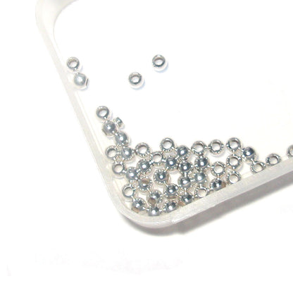 Quetschkugeln klein Silber, 20 Stück  - 2