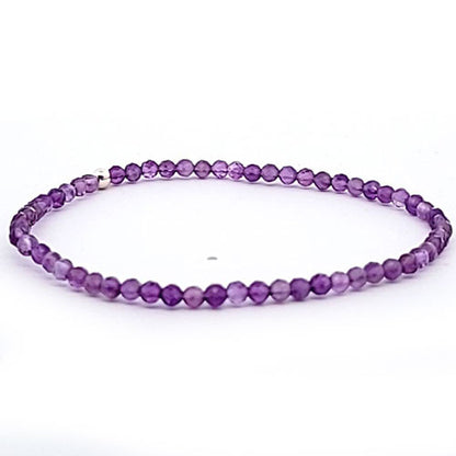 Amethyst Armband facettiert 3 mm  - 1