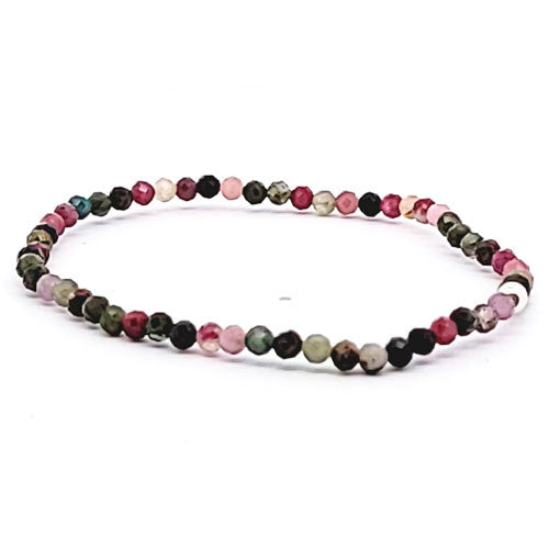 Turmalin multi Armband facettiert 3 mm  - 1