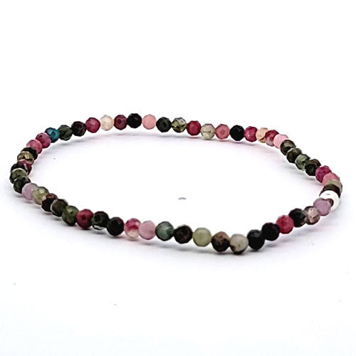 Turmalin multi Armband facettiert 3 mm  - 2