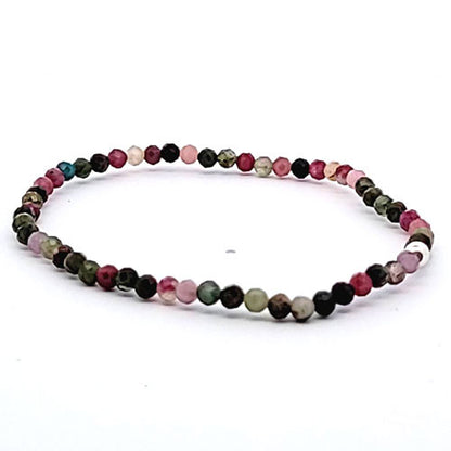 Turmalin multi Armband facettiert 3 mm  - 2