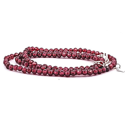 Granat Kugelkette facettiert 3 mm  - 2