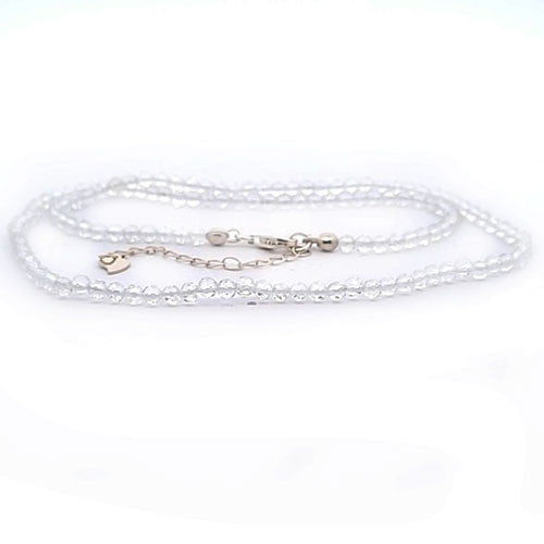 Berkristall Kugelkette facettiert 3 mm  - 1