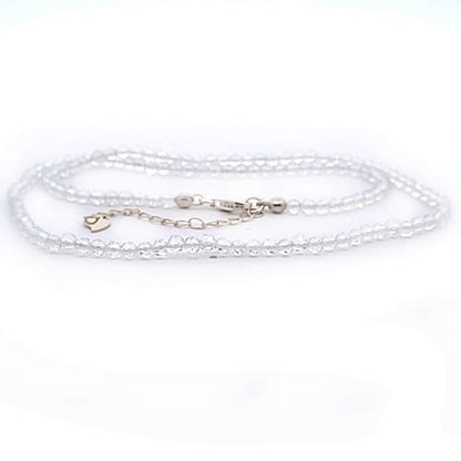 Berkristall Kugelkette facettiert 3 mm  - 1