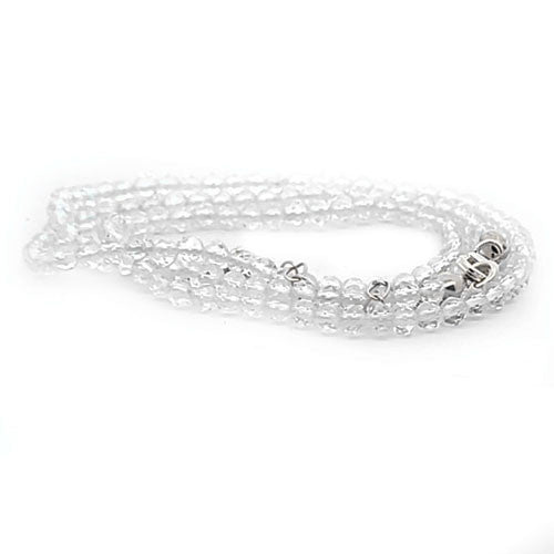 Berkristall Kugelkette facettiert 3 mm  - 2