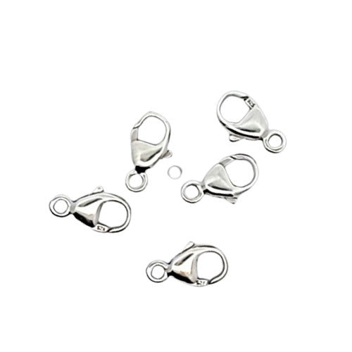 Karabiner mit fester Öse 9 mm, Silber  - 1