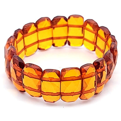 Bernstein Armband, facettiert  - 1