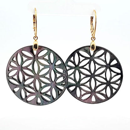 Ohrringe Perlmutt Tahiti Steindesign - 1