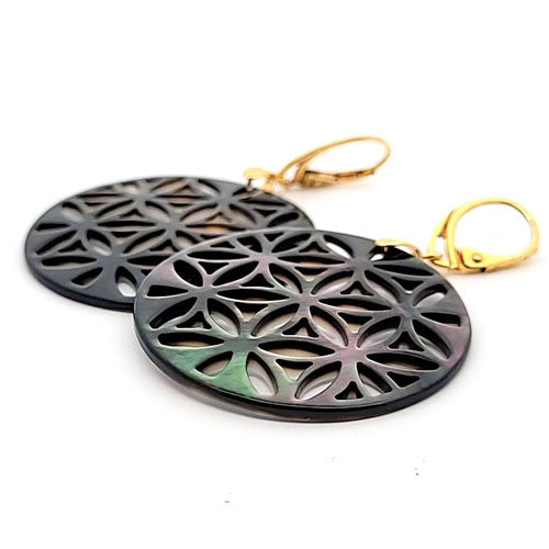 Ohrringe Perlmutt Tahiti Steindesign - 2