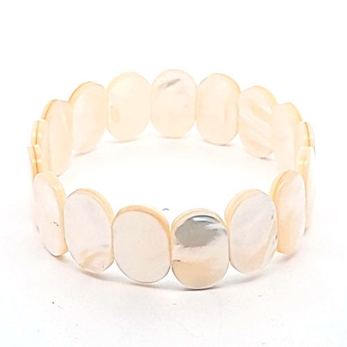 Perlmutt-Armband weiß, 18 mm  - 2