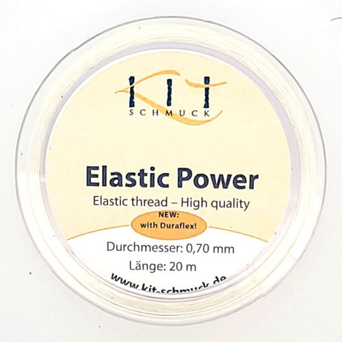 Gummi transparent, 0,7 mm / 20 m Rolle  - 1