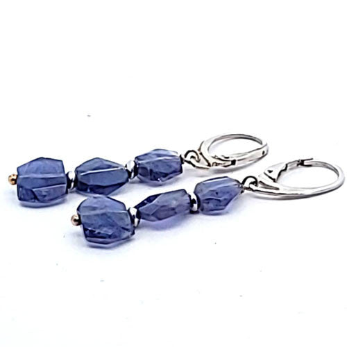 Ohrringe Iolith (Cordierit)  - 1