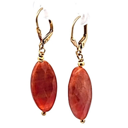Ohrringe Roter Achat  - 2