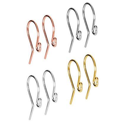 Ohrhaken Simple, silber rosé vergoldet  - 2