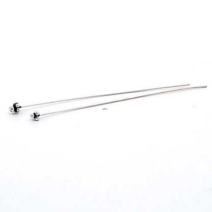 Stifte Ornamental klein 0,8/6 cm, Silber geschwärzt (2 Stück)  - 4