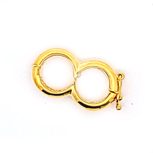 Ketten-Verbinder (Kettenraffer) Twin, silber vergoldet  - 2