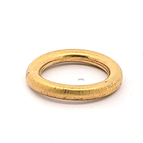 Ketten-Verbinder (Kettenraffer) Rund M, silber vergoldet matt  - 1