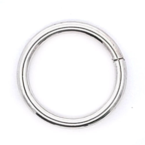 Kettenverbinder (Kettenraffer) rund slim M, silber rhodiniert Steindesign - 1