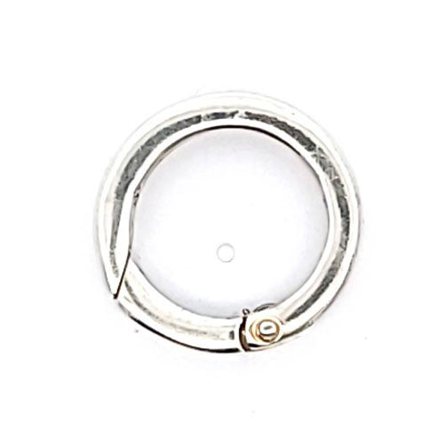 Kettenraffer mit Klappe Rund, silber  - 1