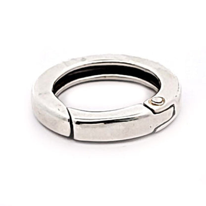 Kettenraffer mit Klappe Rund, silber  - 2