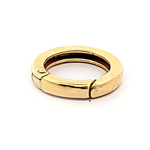 Kettenraffer mit Klappe Rund, silber vergoldet  - 1