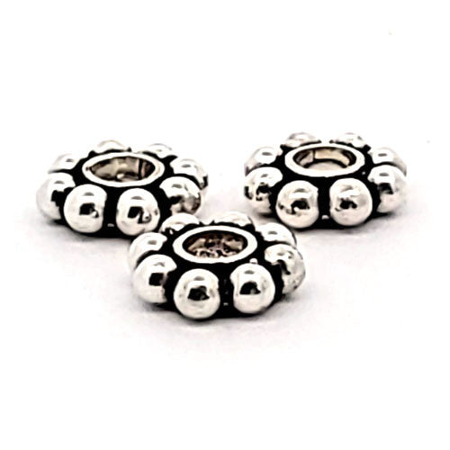 Silberbead Blumenrad  - 3