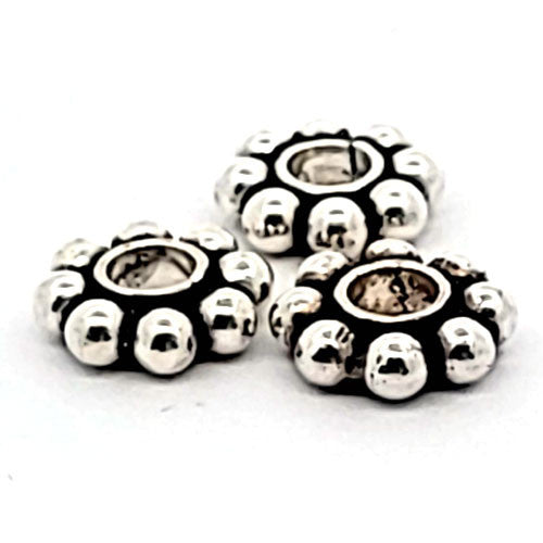 Silberbead Blumenrad  - 4