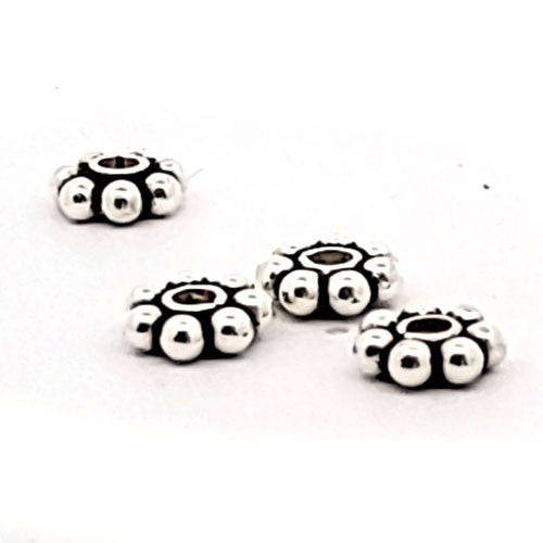 Silberbead Blumenrad  - 5