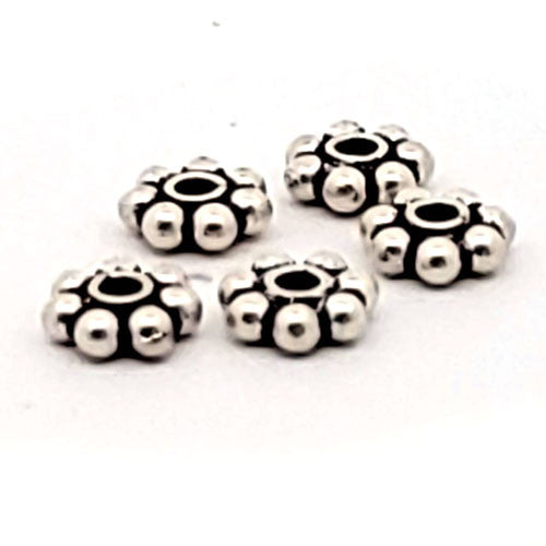 Silberbead Blumenrad  - 6