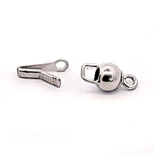 Kugelschließe 6 mm, silber rhodiniert  - 2