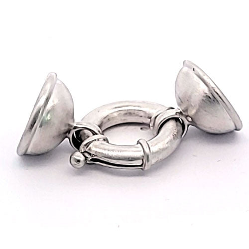 Springring-Schließe SPR 20/17, silber rhodiniert matt  - 1