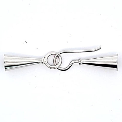 Schließe Tulpe, silber rhodiniert  - 2