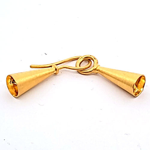 Schließe Tulpe, silber vergoldet matt  - 2