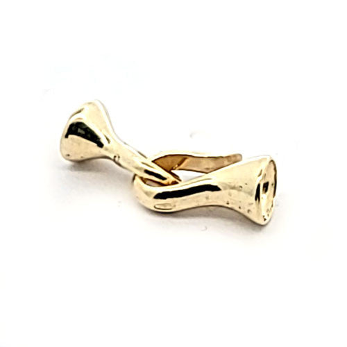 Hakenschließe mini, silber vergoldet  - 1