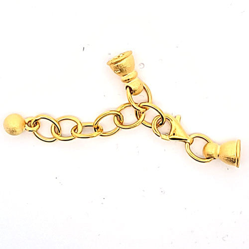 Ketterlschließe mit Kalotten, silber vergoldet matt  - 2