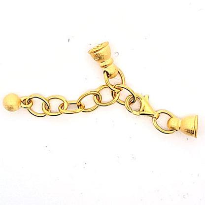 Ketterlschließe mit Kalotten, silber vergoldet matt  - 2