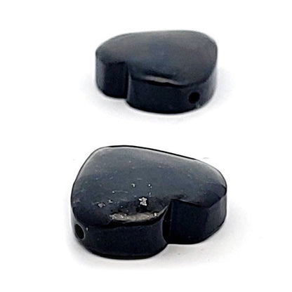 Schungit (Shungit) Herz-Anhänger  - 2