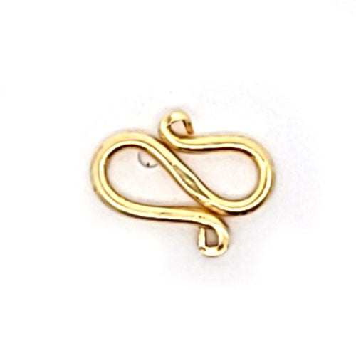 S-Schließe 12 mm, Silber vergoldet  - 2