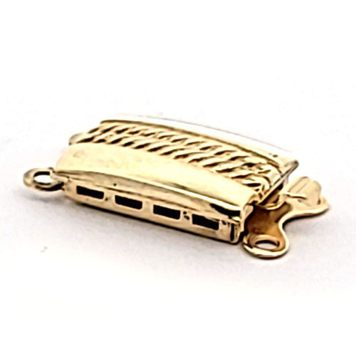 Schmuckschließe Kasten Weave 2-reihig  - 1