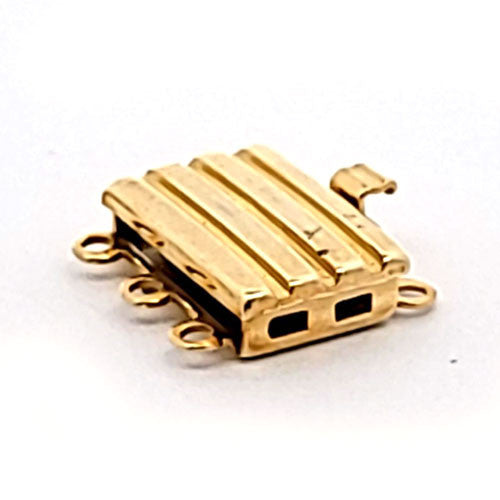 Armbandschließe Kasten Stripe 3-reihig  - 1