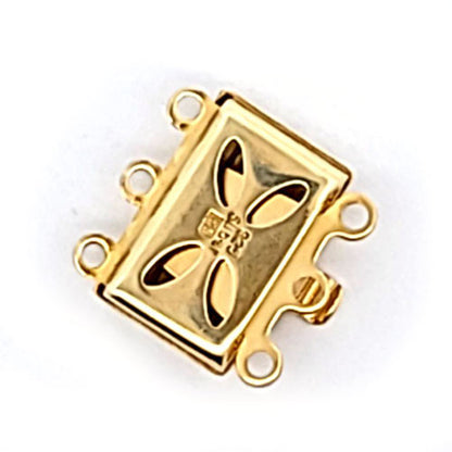 Armbandschließe Kasten Stripe 3-reihig  - 3