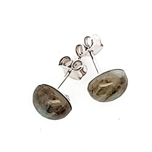 Ohrstecker mit Labradorit und Ösen  - 2