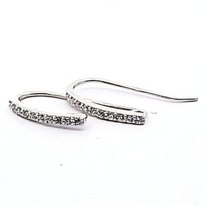 Ohrhaken Portofino mit Zirkonia, silber rhodiniert  - 1