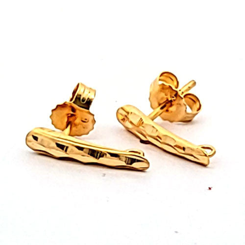 Ohrstecker Rimini, silber vergoldet  - 1