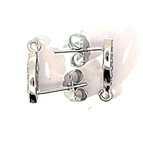 Ohrstecker Cannes mit Zirkonia, silber rhodiniert  - 3