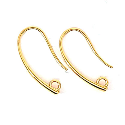 Ohrhaken Elegant, Silber vergoldet  - 2