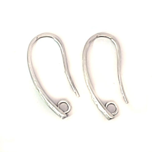 Ohrhaken Elegant, Silber rhodiniert  - 2