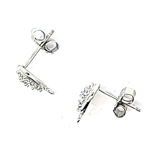 Ohrstecker Nizza mit Zirkonia, silber rhodiniert  - 4