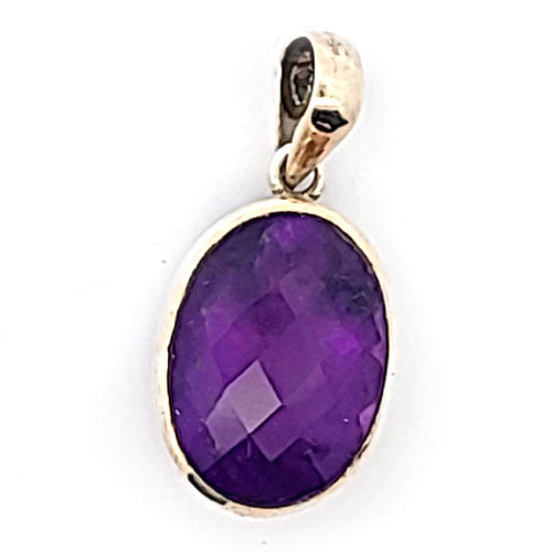 Amethyst Anhänger facettiert  - 3